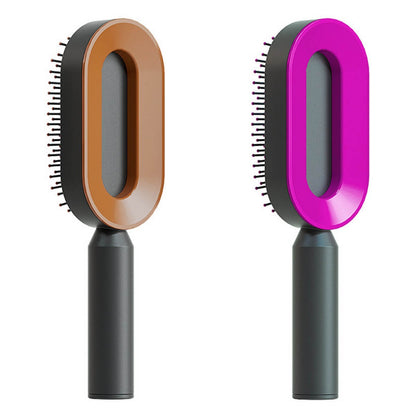 Self-Cleaning Scalp Brush