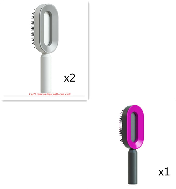 Self-Cleaning Scalp Brush