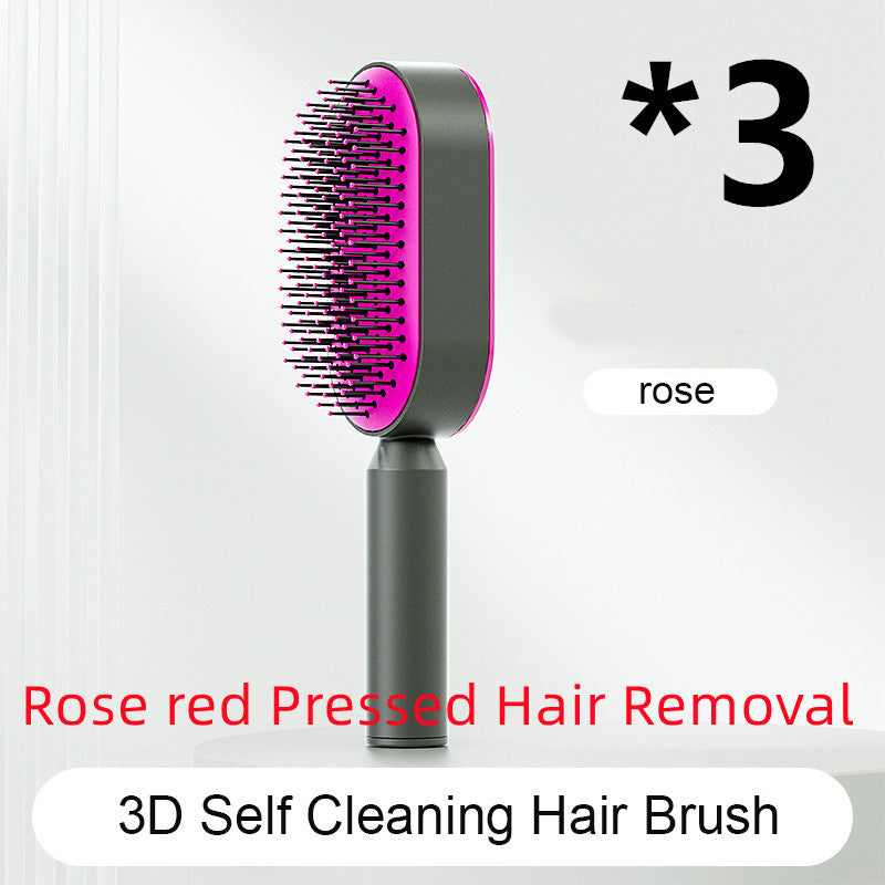 Self-Cleaning Scalp Brush