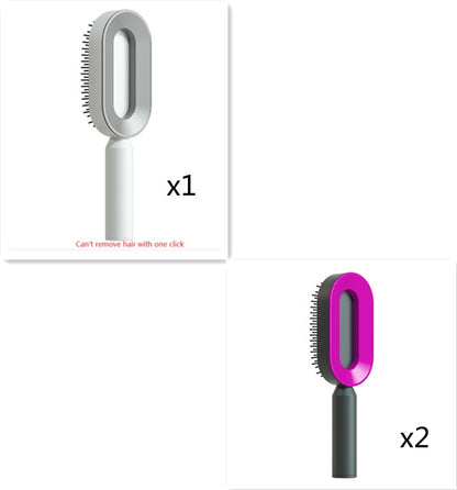 Self-Cleaning Scalp Brush