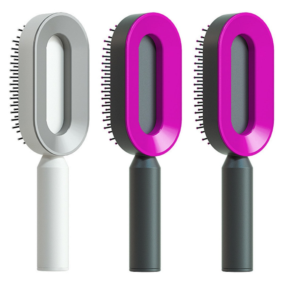 Self-Cleaning Scalp Brush