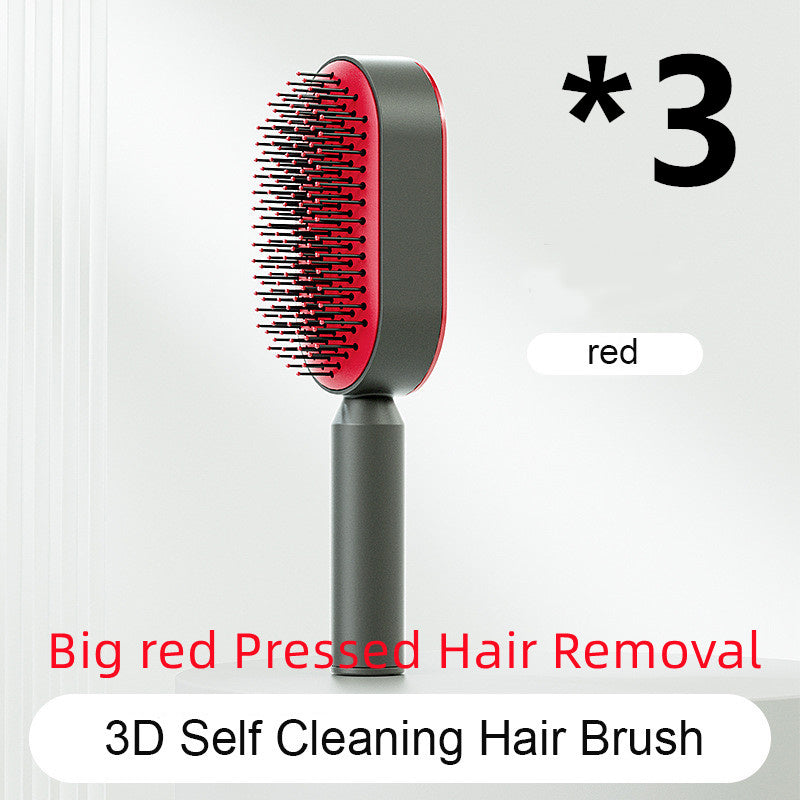 Self-Cleaning Scalp Brush