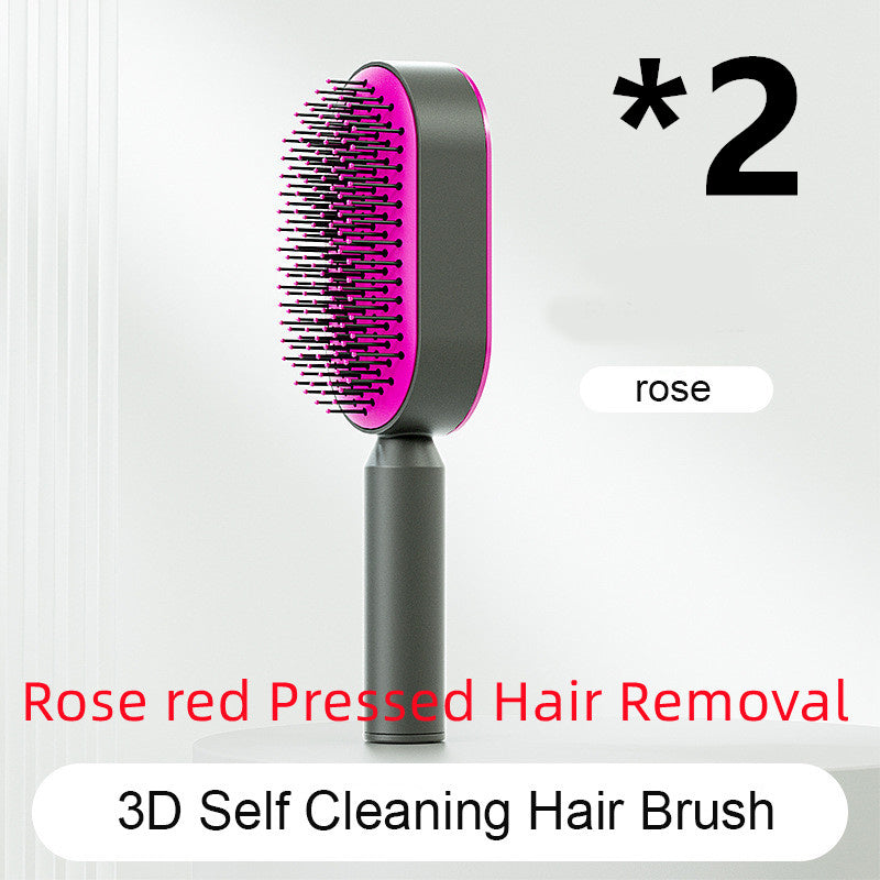 Self-Cleaning Scalp Brush