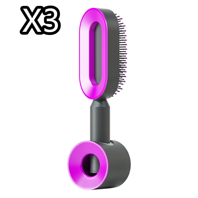 Self-Cleaning Scalp Brush