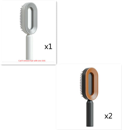 Self-Cleaning Scalp Brush