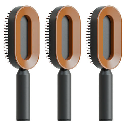 Self-Cleaning Scalp Brush