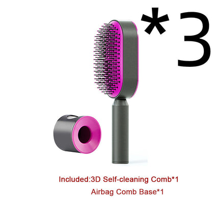 Self-Cleaning Scalp Brush