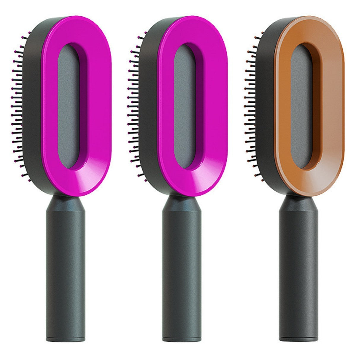 Self-Cleaning Scalp Brush