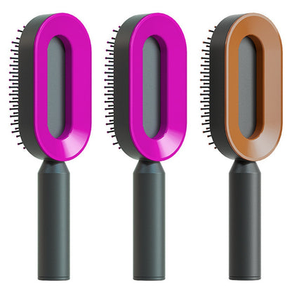 Self-Cleaning Scalp Brush