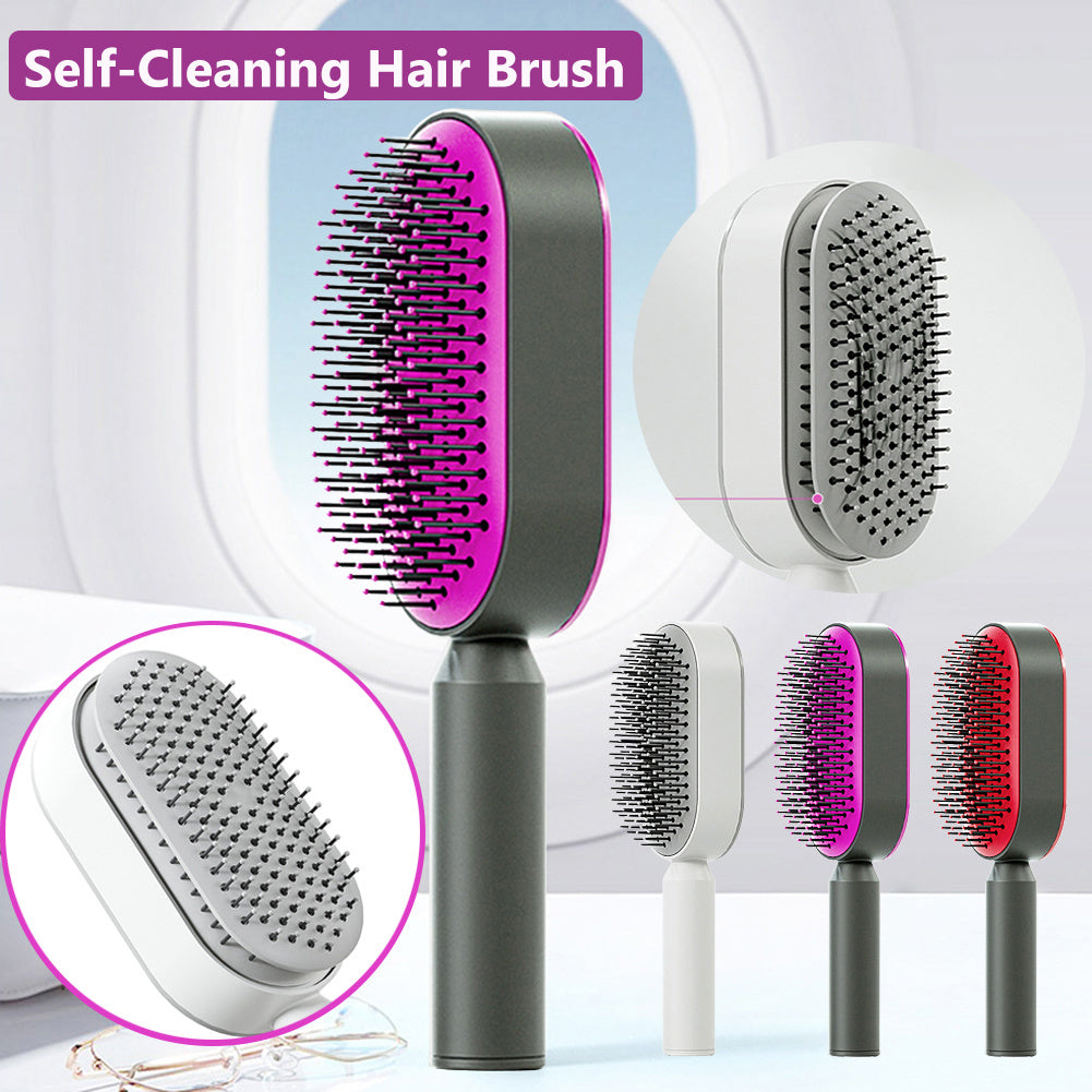 Self-Cleaning Scalp Brush