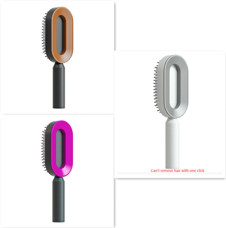 Self-Cleaning Scalp Brush