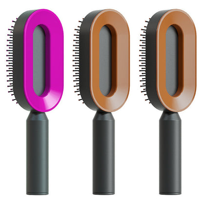 Self-Cleaning Scalp Brush