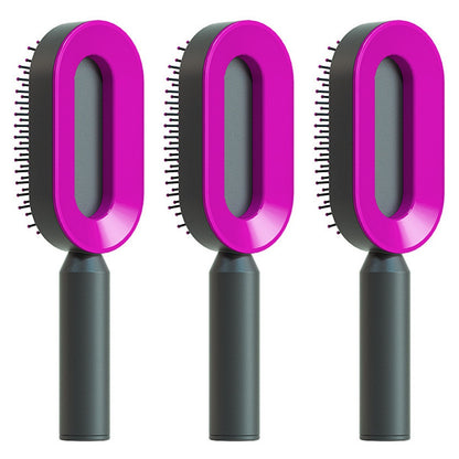 Self-Cleaning Scalp Brush