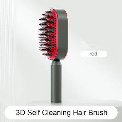 Self-Cleaning Scalp Brush