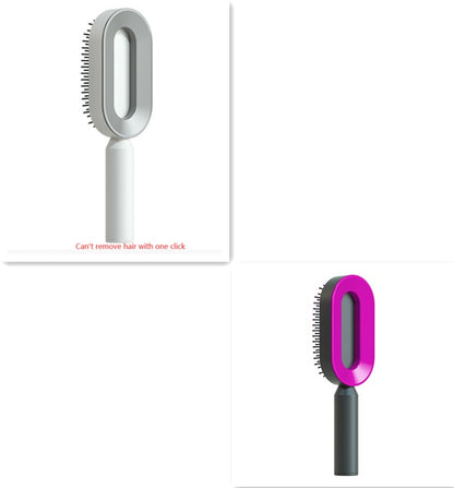 Self-Cleaning Scalp Brush